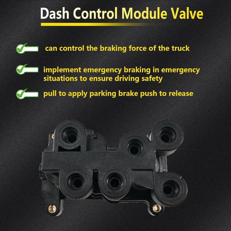 ZUVELLO KN-20611 Trailer Air Parking Brake Dash Control Module Valve Fit For 101890 Tectran 14539 PAI 34570 Meritor 9366490050 - Image 2